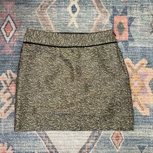 The Limited Black and Gold Pencil Mini Skirt